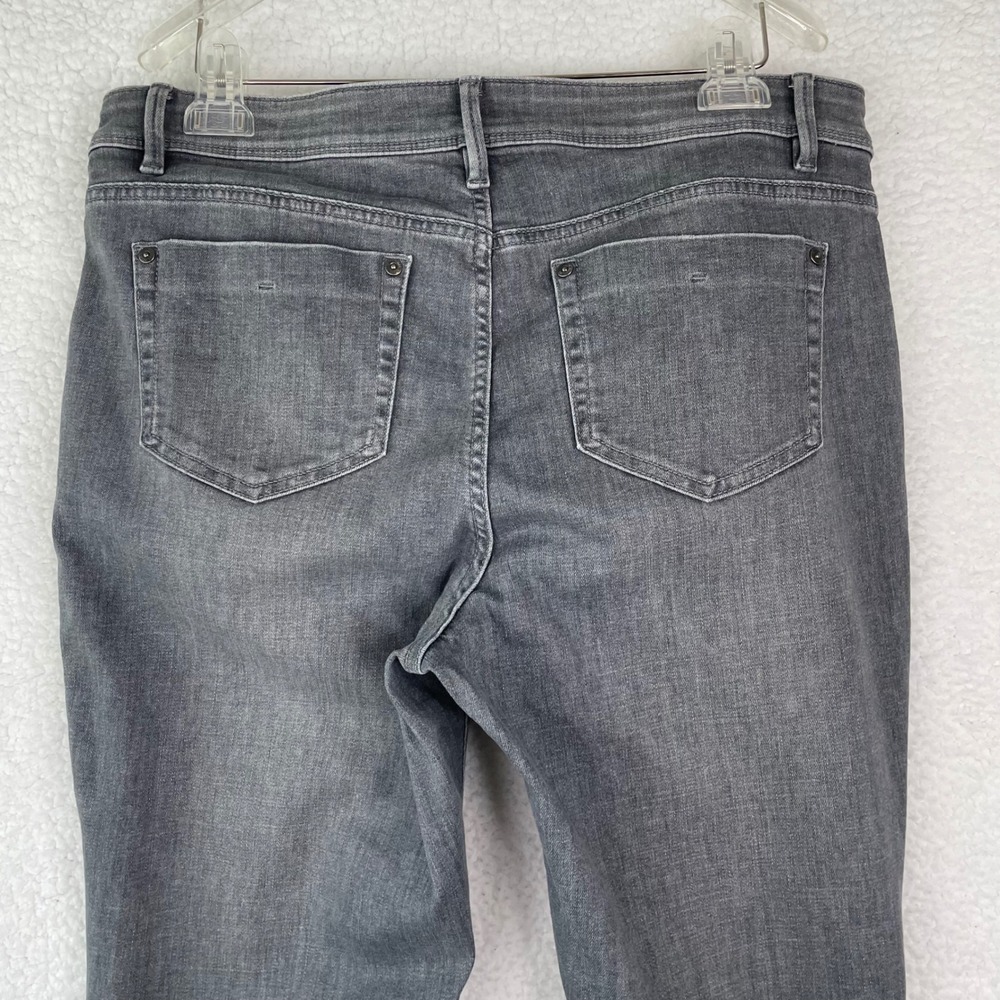 J. Jill Denim Authentic Fit Slim Ankle Grey Jeans Womens Size 12 Stretch - Picture 5 of 12